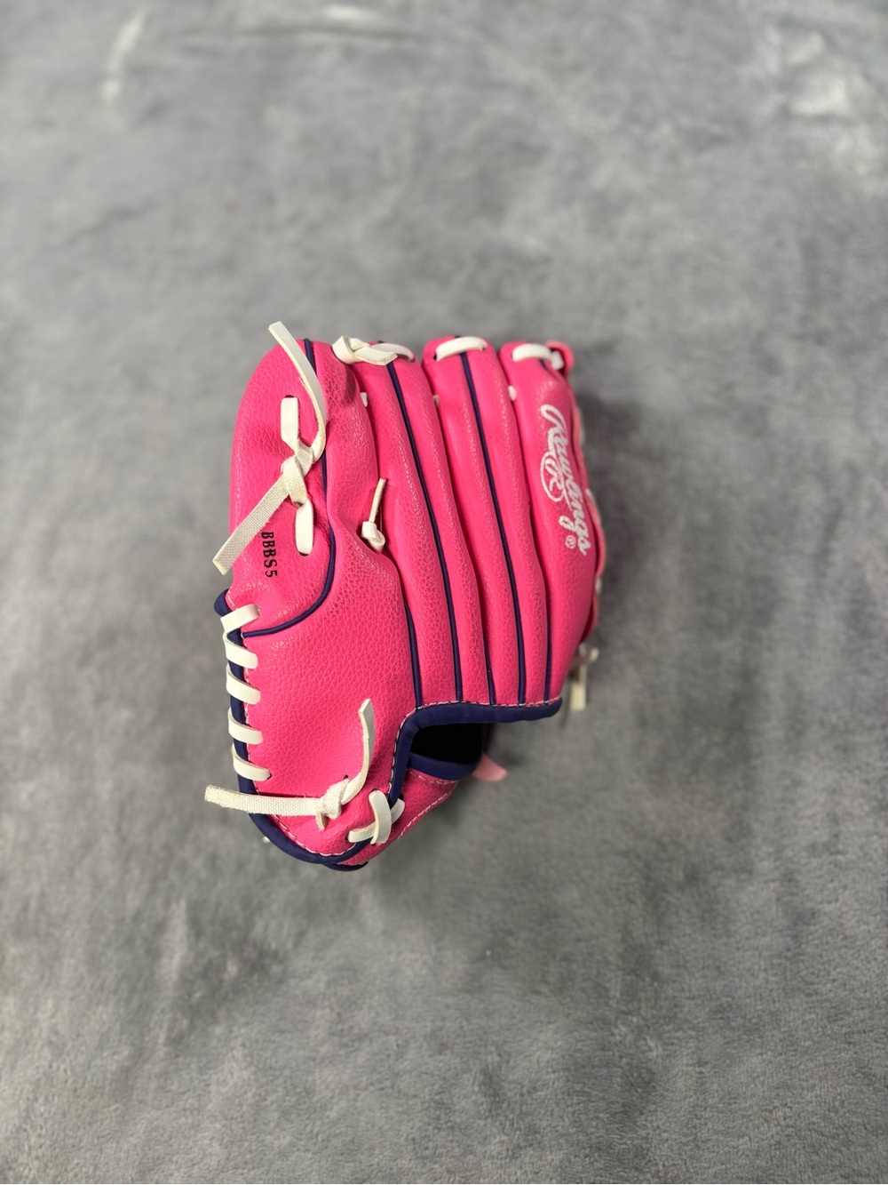 Rawlings Pink and Navy Youth Baseball Glove